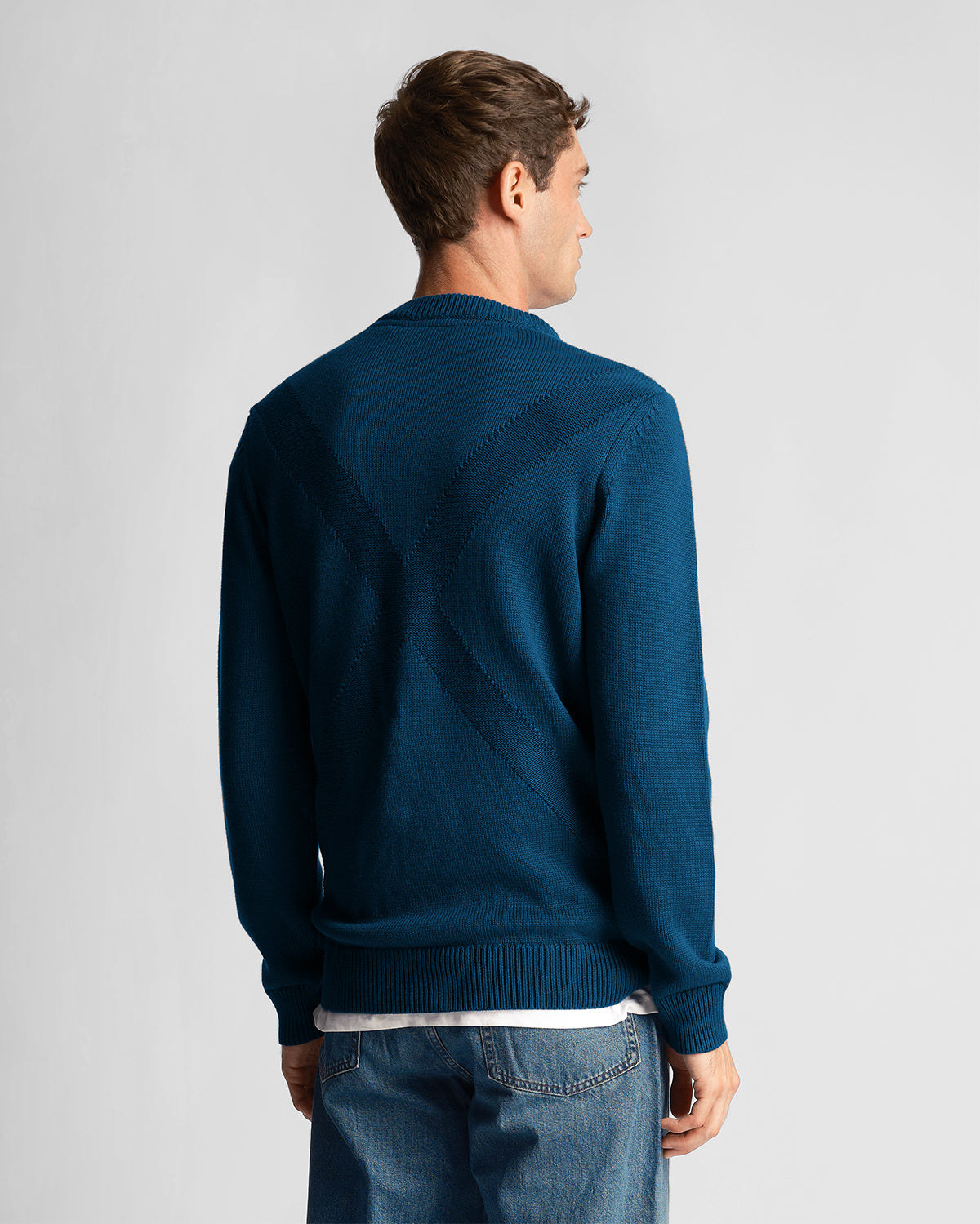 Lyle & Scott Maglione girocollo da uomo KN1908V Apres Navy