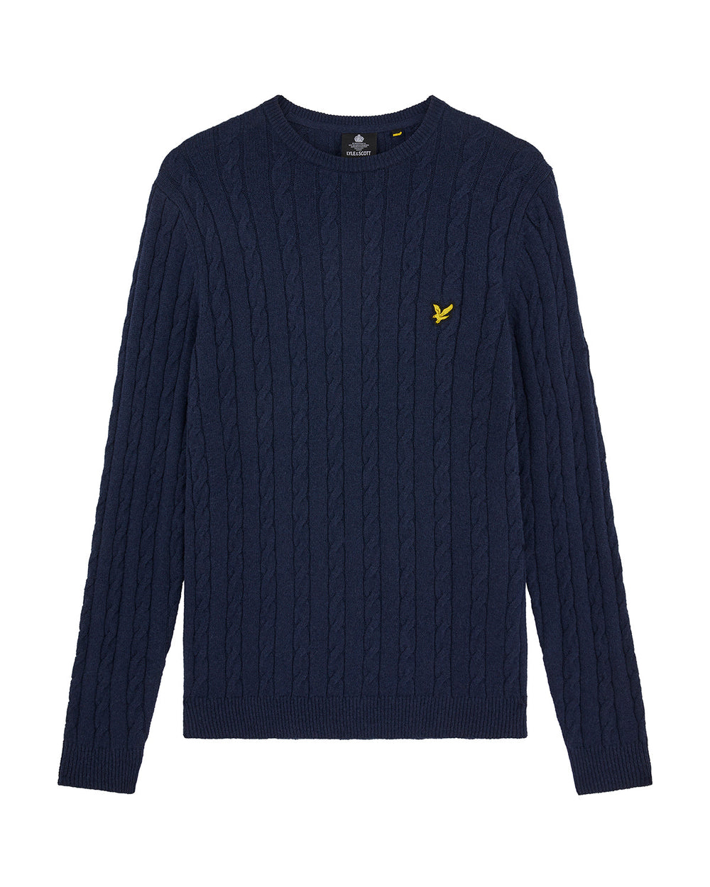 Lyle & Scott Maglione girocollo da uomo blu scuro KN732V Dark Navy Marl