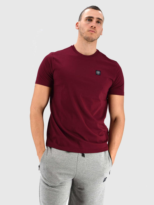 Three Stroke T-Shirt uomo Minimum Burgundy 008 SS24