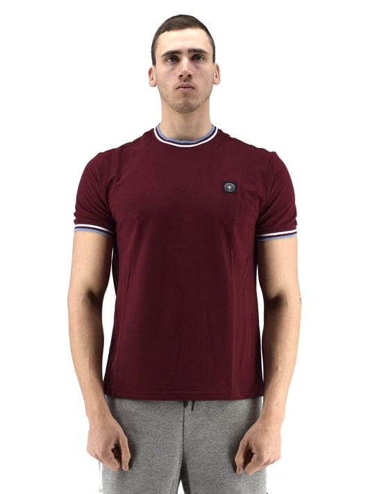 Three Stroke T-Shirt uomo Eddie Burgundy 020 SS23