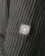 Maglione Nero Three Stroke Denny uomo a coste