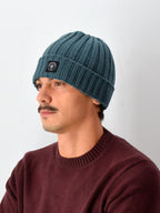 Berretto Three Stroke Fjord uomo a costine in lana merino