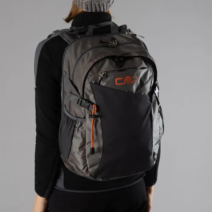 CMP Zaino X'CITIES 28L Backpack Grigio Porta PC 17" Multifunzionale Impermeabile