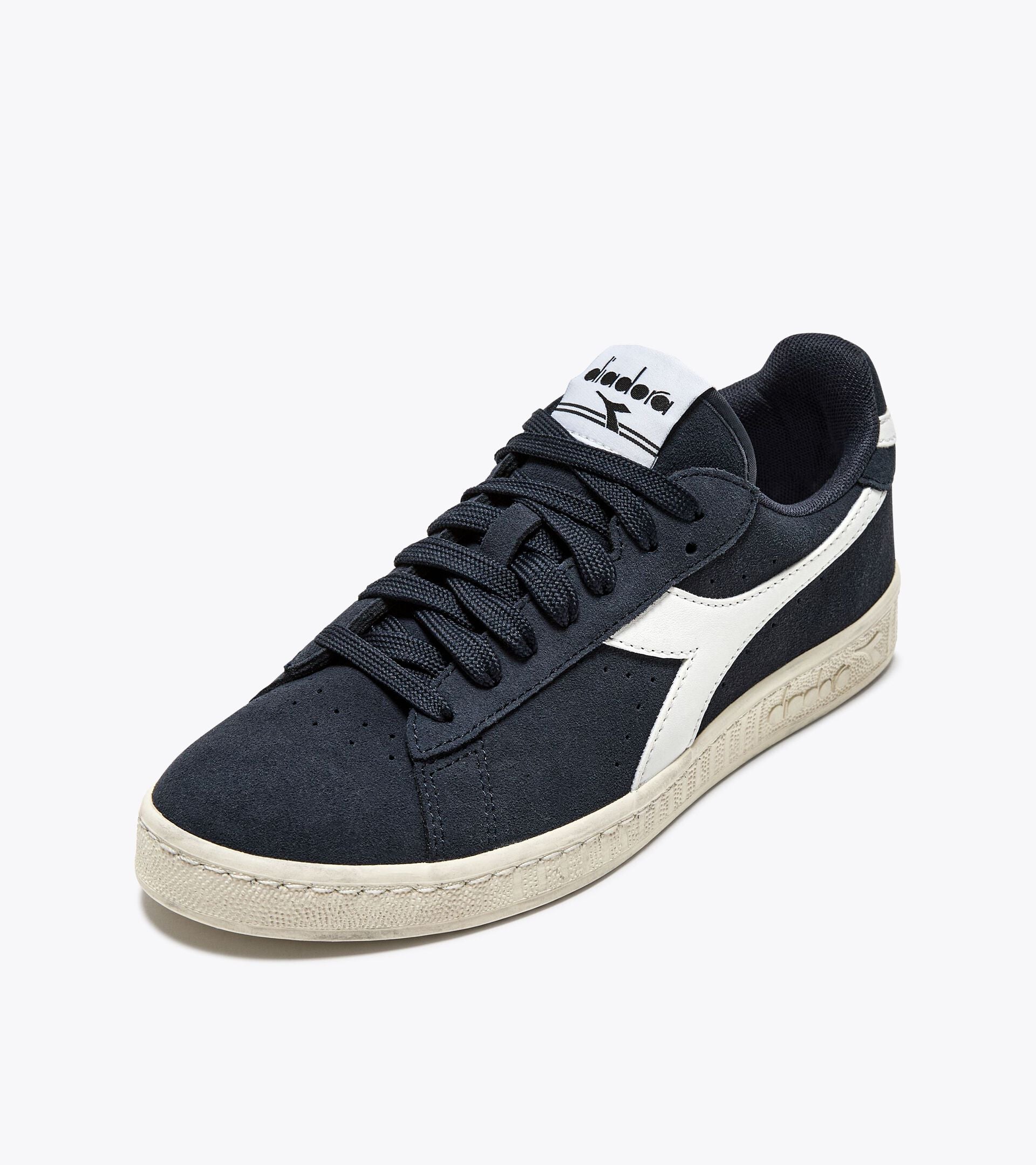 Diadora Sneaker Game L Low Suede Waxed Blu Profondo