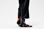 Calzini Happy Socks Dog Sock Nero Fantasia Cagnolini in Cotone Organico
