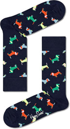 Calzini Happy Socks Puppy Love Sock blu navy unisex