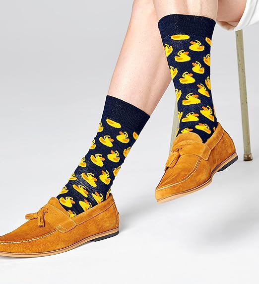 Calzini Happy Socks Rubber Duck Sock blu navy unisex