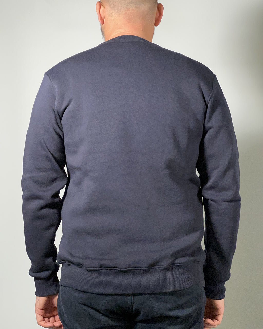 Felpa girocollo Superculture "BANDIERA USA" con ricamo - regular fit