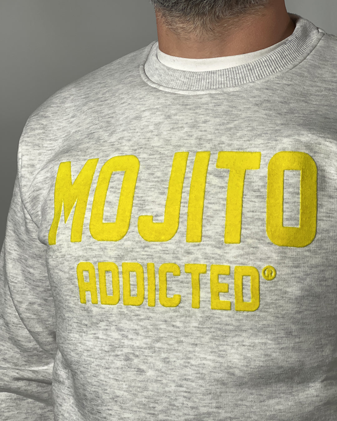 Felpa girocollo Superculture "MOJITO ADDICTED" con stampa - regular fit