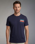 T-Shirt Superculture Blu Navy con Ricamo Formentera La Isla