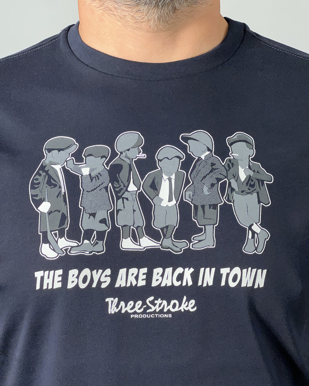 T-Shirt uomo Three Stroke con stampa BOYS