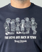 T-Shirt uomo Three Stroke con stampa BOYS