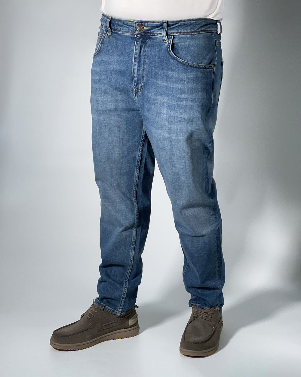 Jeans Uomo Pont Belfod Loose Fit – Denim a Gamba Larga, Stile Casual
