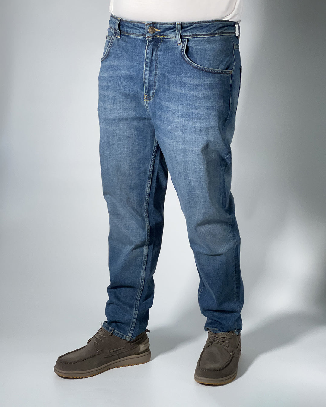 Jeans Uomo Pont Belfod Loose Fit – Denim a Gamba Larga, Stile Casual
