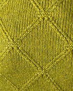 Maglione BLEND Giallo con Lavorazione a Rombi – Stile Moderno e Comfort Invernale