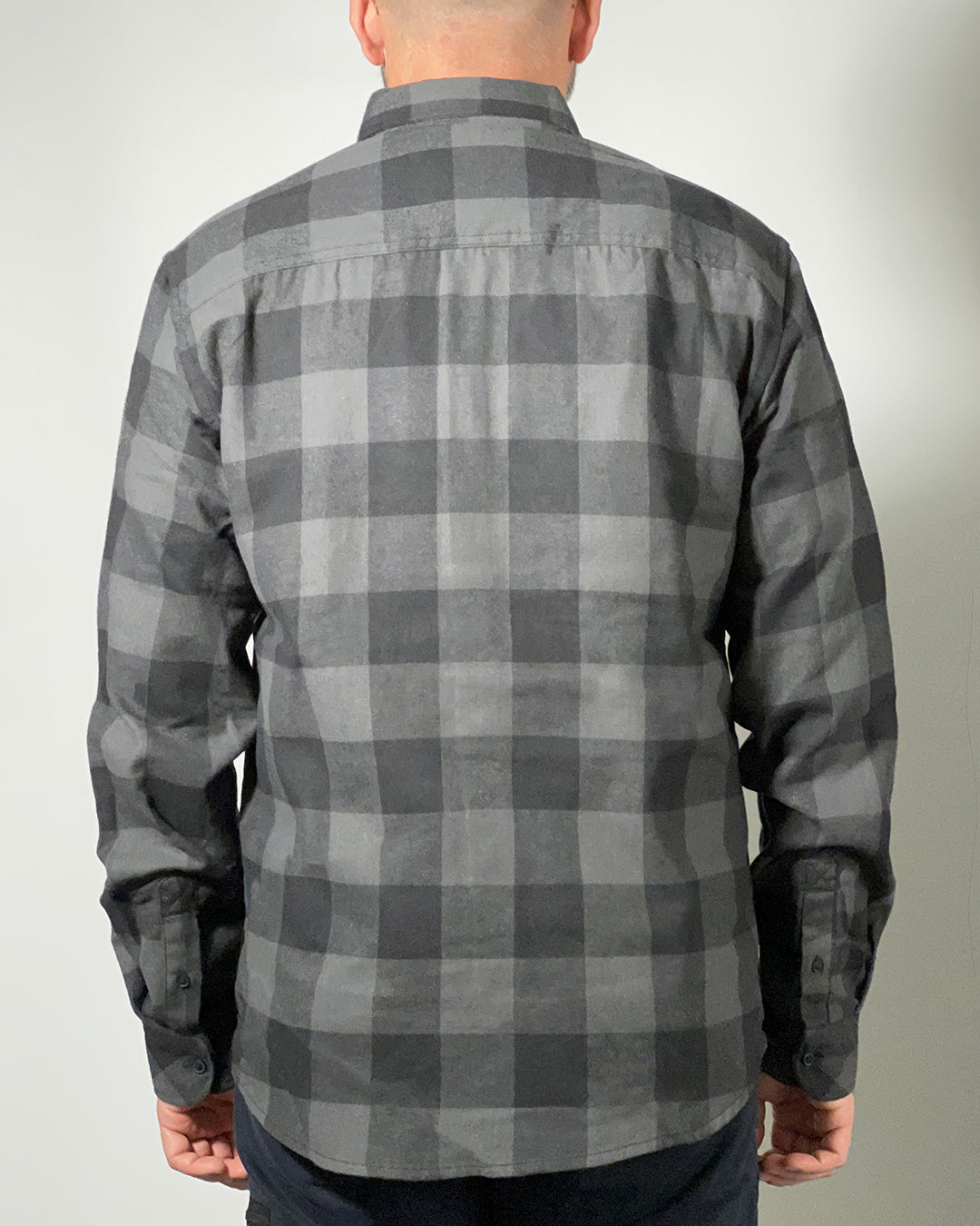 Camicia a Quadri Grigio/Nero Uomo Blend – Morbida, Vestibilità Regolare