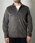 Camicia BLEND in Velluto a Coste Grigio Scuro – Stile Casual Chic
