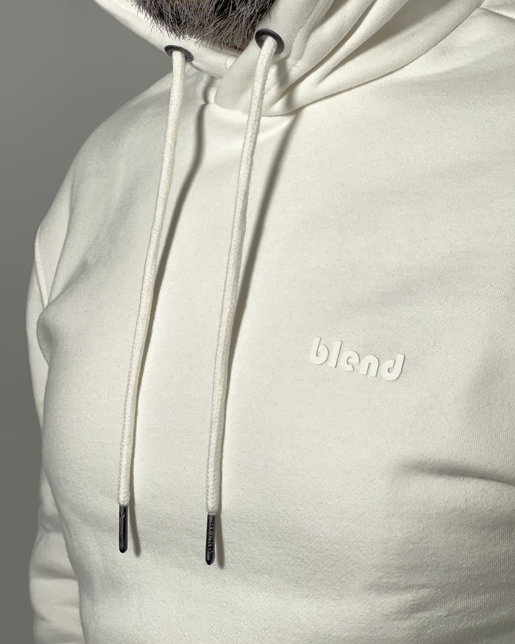 Felpa con Cappuccio BLEND Bianca – Comfort e Stile