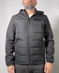 Giacca Uomo Blend Nera con Cappuccio – Imbottita Leggera e Antivento