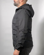 Giacca Uomo Blend Nera con Cappuccio – Imbottita Leggera e Antivento