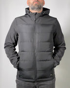 Giacca Uomo Blend Nera con Cappuccio – Imbottita Leggera e Antivento