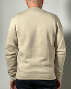 Felpa Uomo Blend Beige con Logo “B” Ricamato – Stile Casual