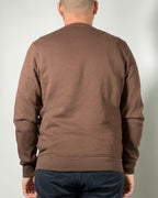 Felpa Uomo Blend Marrone con Logo “B” Ricamato – Stile Casual