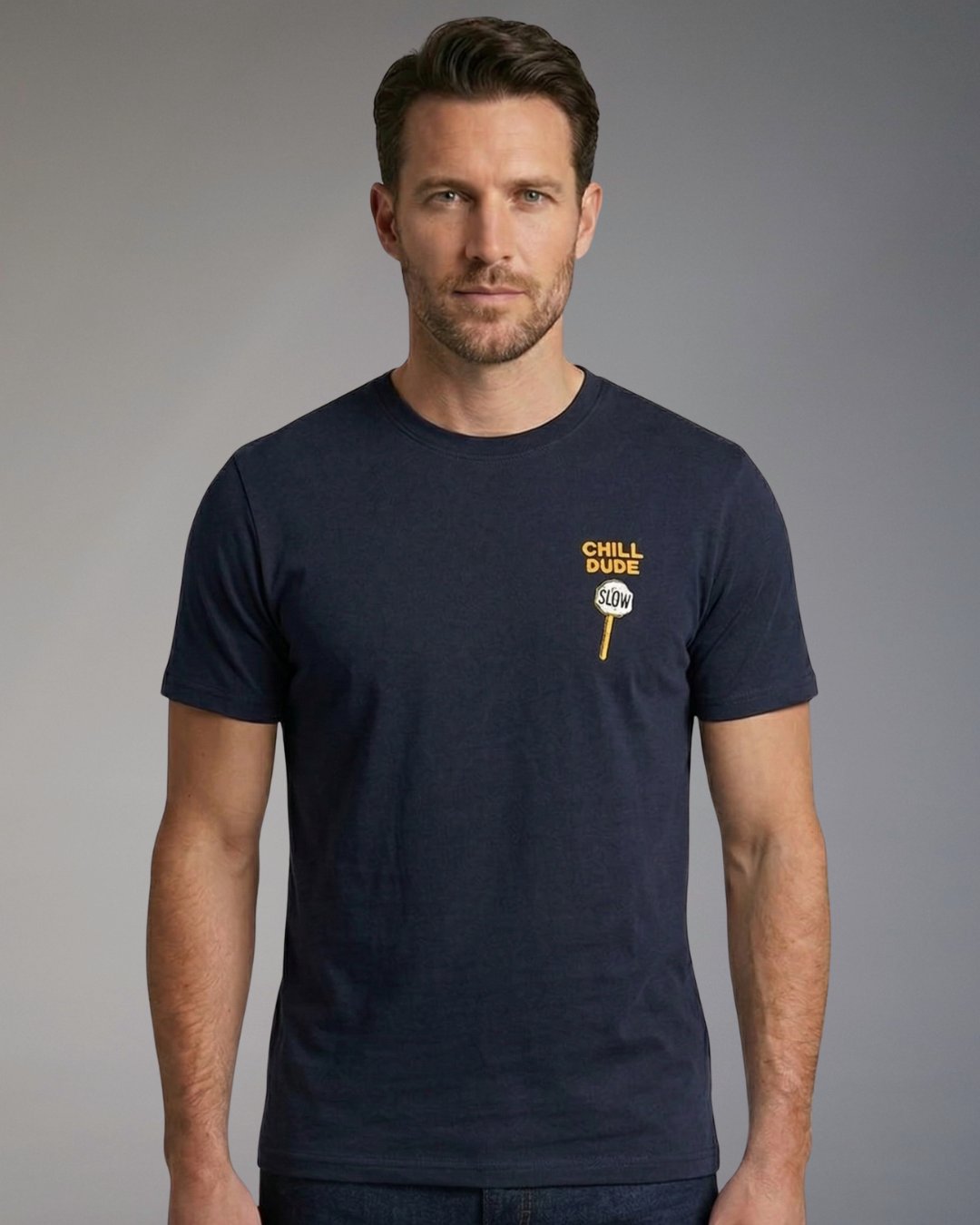 T-Shirt Uomo Blend "Chill Dude" con Stampa a Fumetto