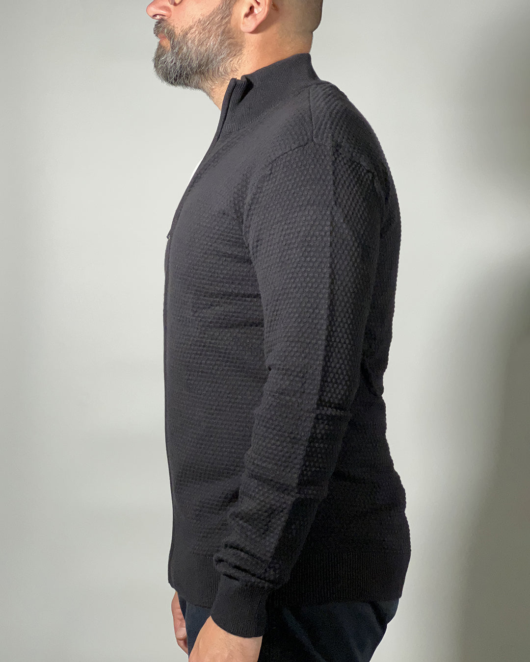 Maglione BLEND Nero Full Zip – Pullover