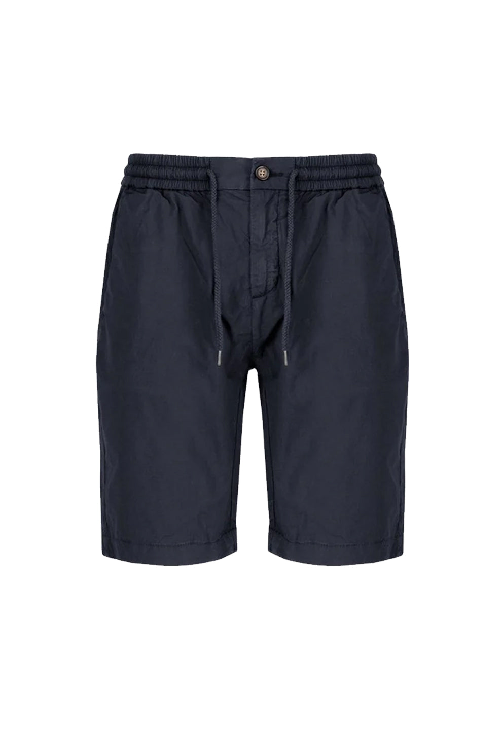 Censured Pantaloncini in cotone popeline con coulisse Blue Depth