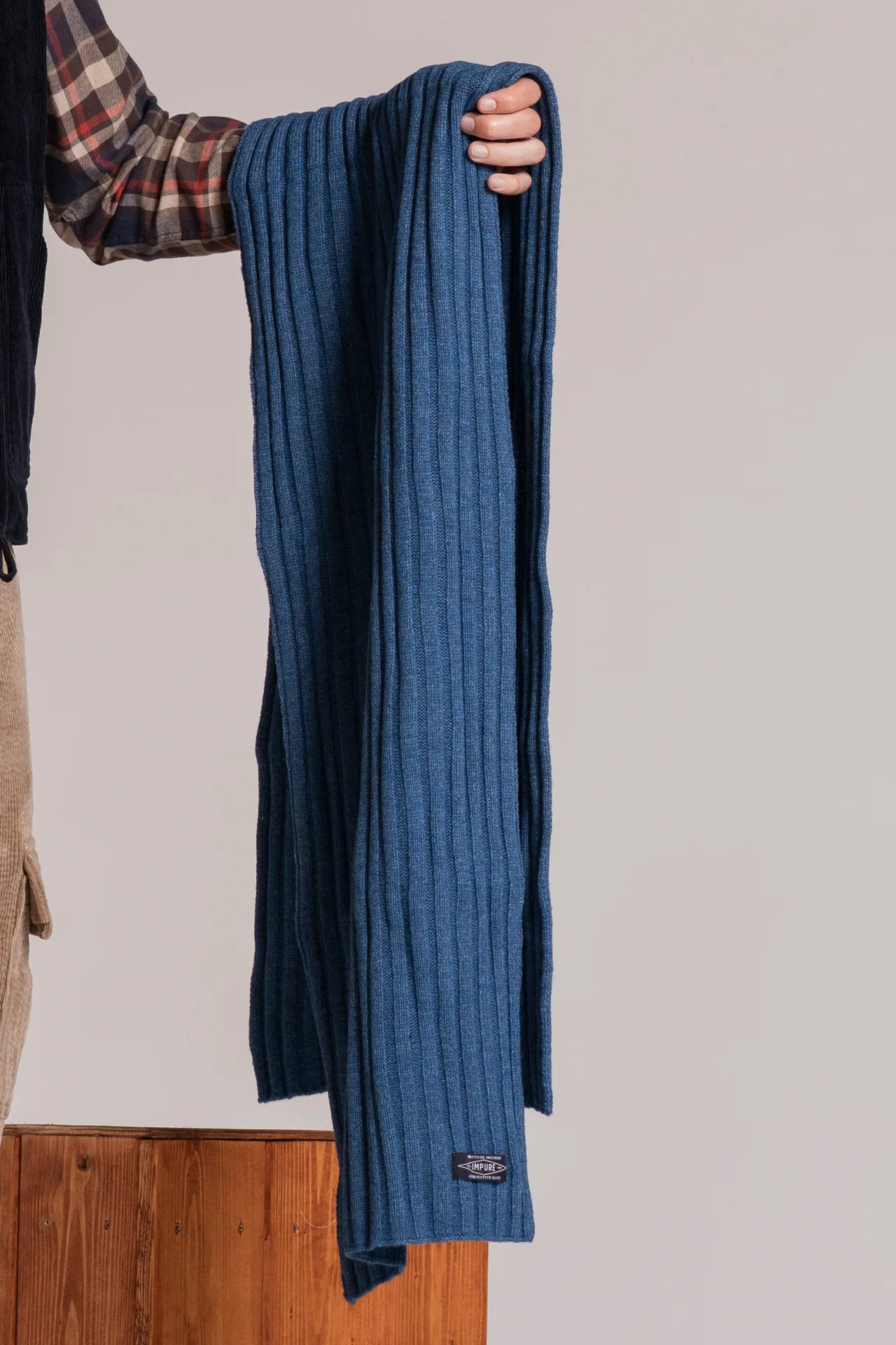 Sciarpa Impure da Uomo in Lana Blu