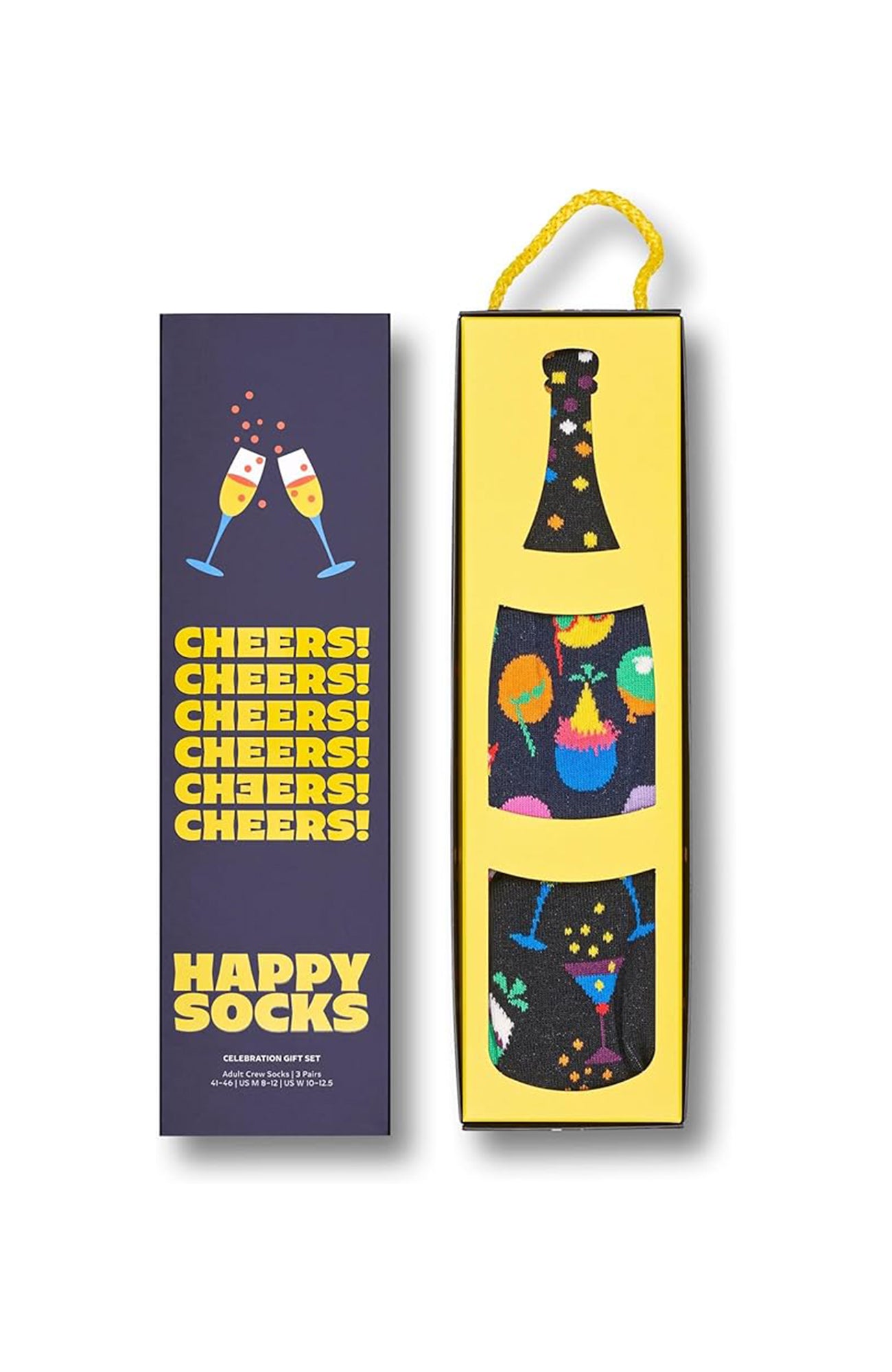 Happy Socks Set Regalo 3 Calzini CELEBRATIONS