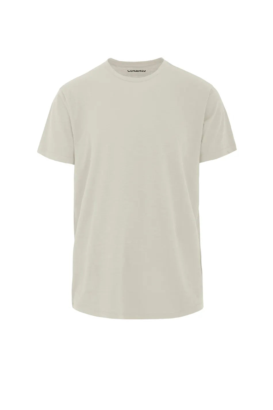 Censured T-Shirt Uomo Girocollo in Cotone Grigio