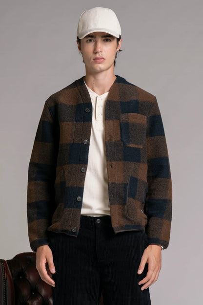 Giacca Cardigan Impure in Spugna di Lana Cotta