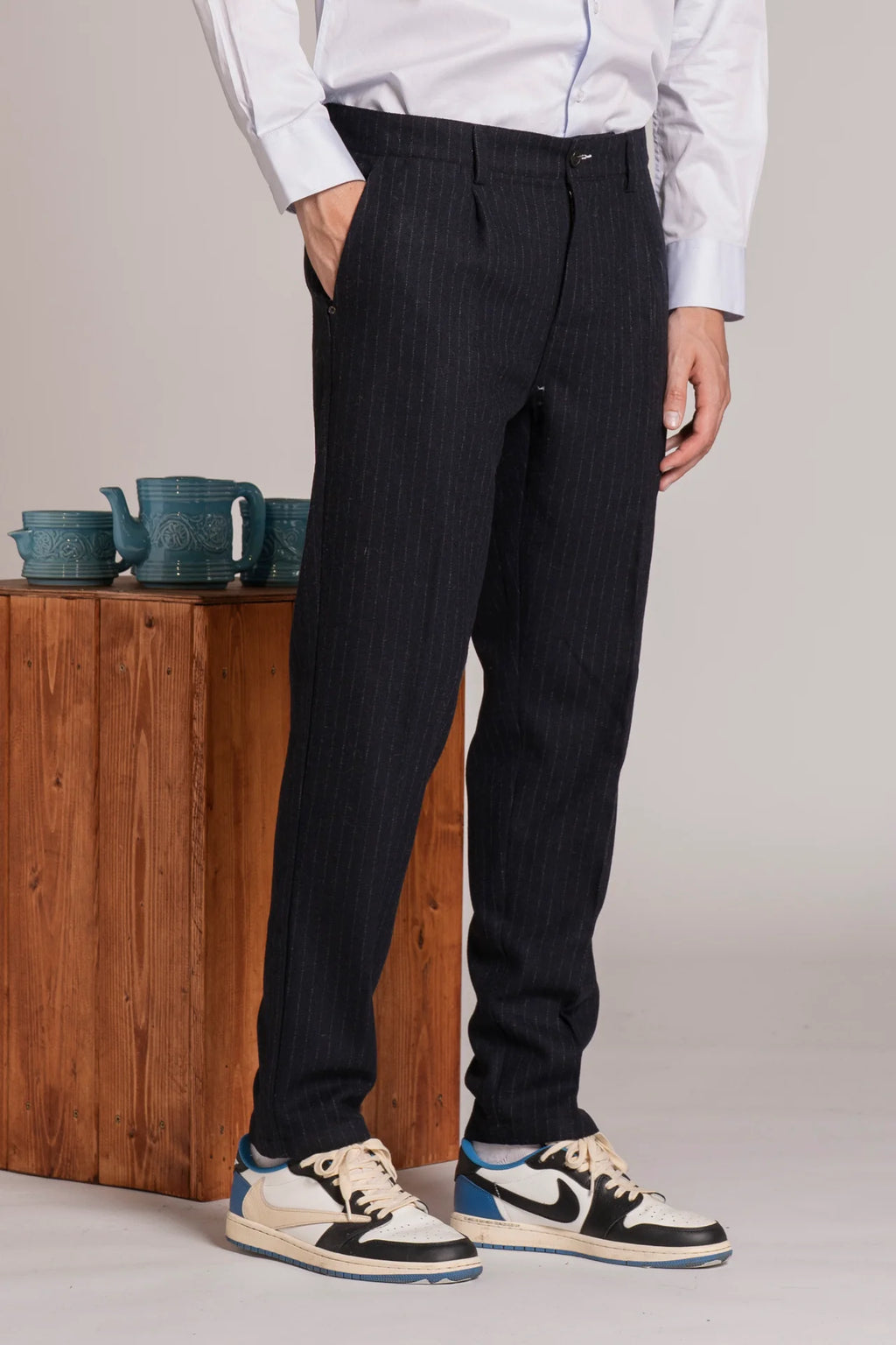 Pantalone Chino Impure da uomo in misto Lana