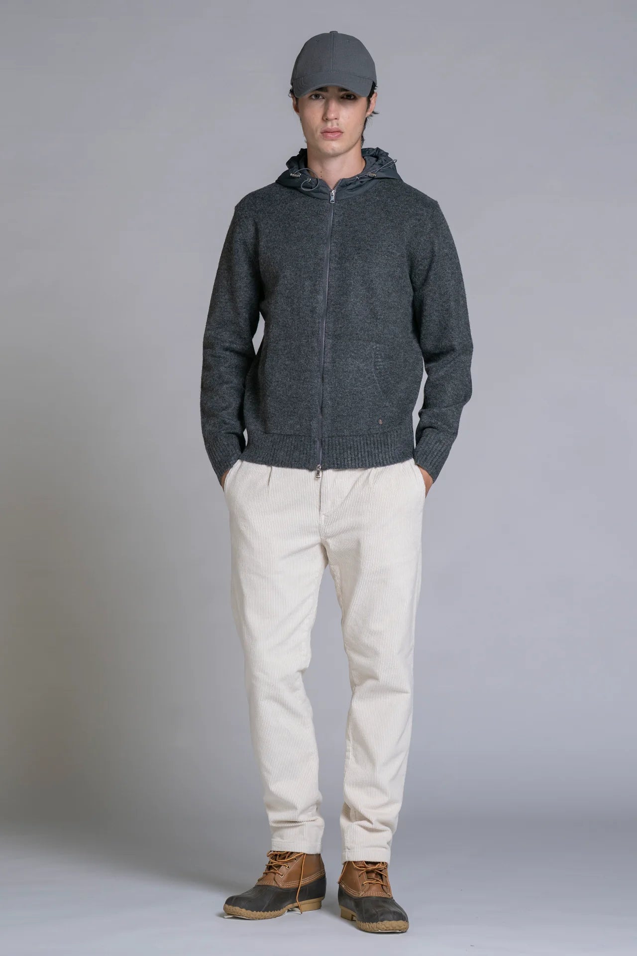 Felpa Uomo Impure con Cappuccio e Zip in misto Viscosa