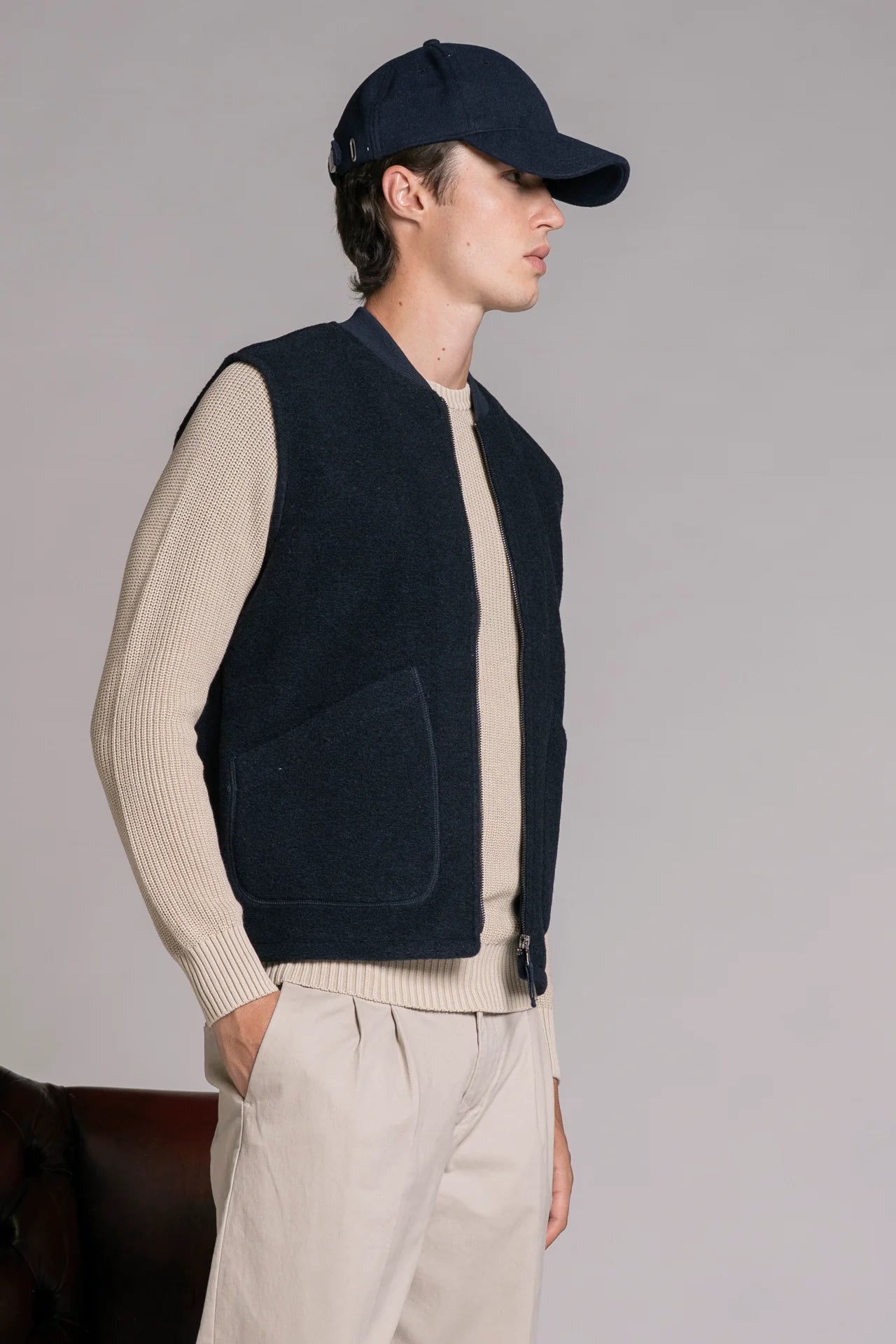 Gilet Impure in Spugna di Lana Cotta