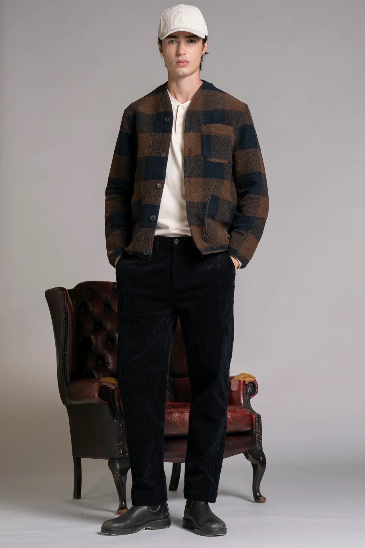 Giacca Cardigan Impure in Spugna di Lana Cotta