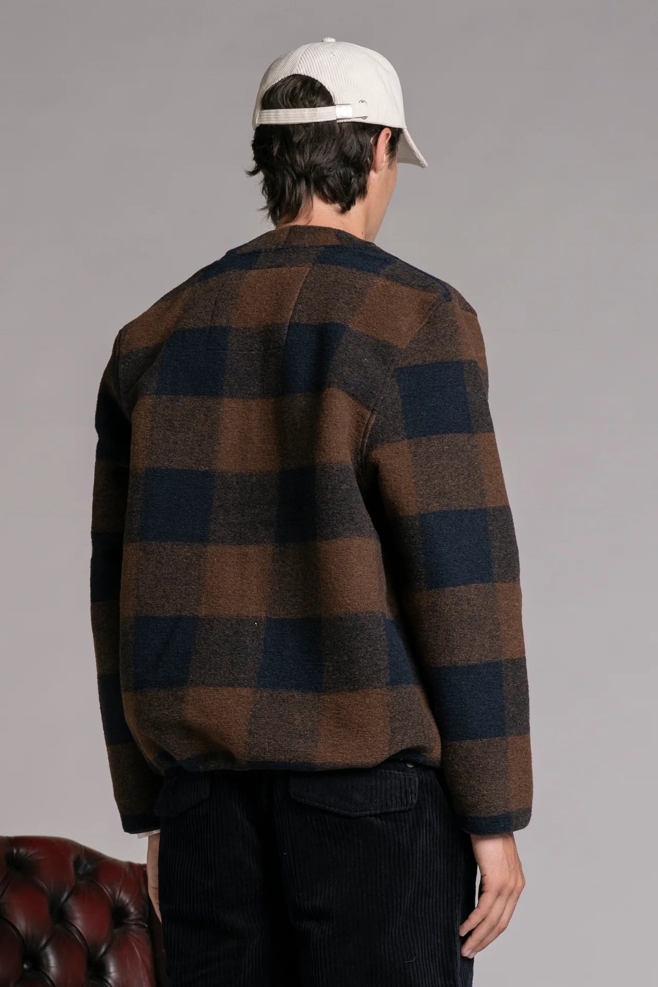 Giacca Cardigan Impure in Spugna di Lana Cotta