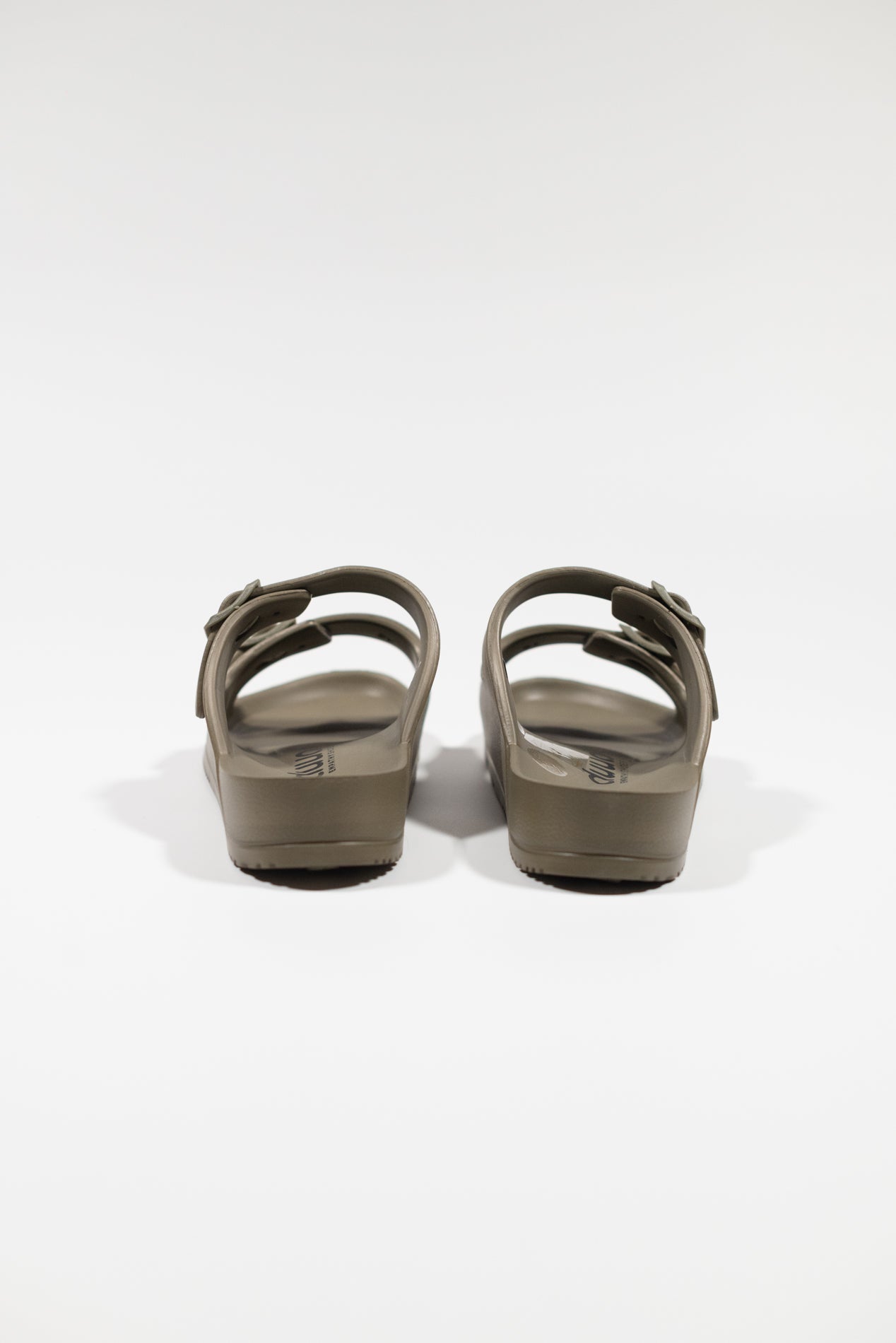 DUUO Sandali Uomo Verde Kaki Doppio Cinturino EVA