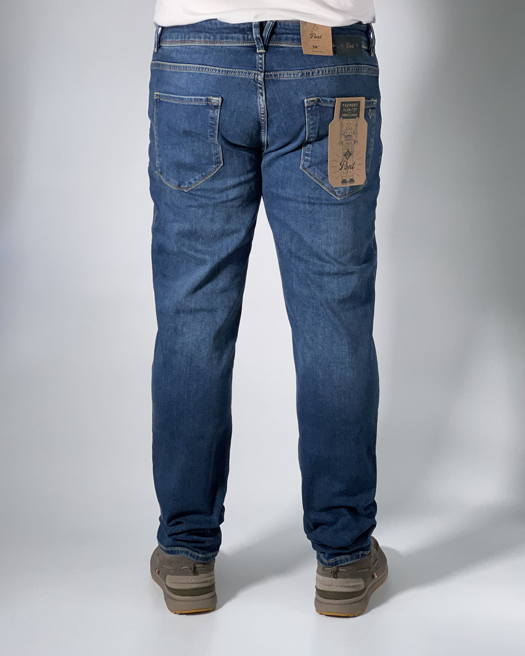 Jeans Pont uomo Fremont Slim Fit - Denim Stretch, Blu Scuro