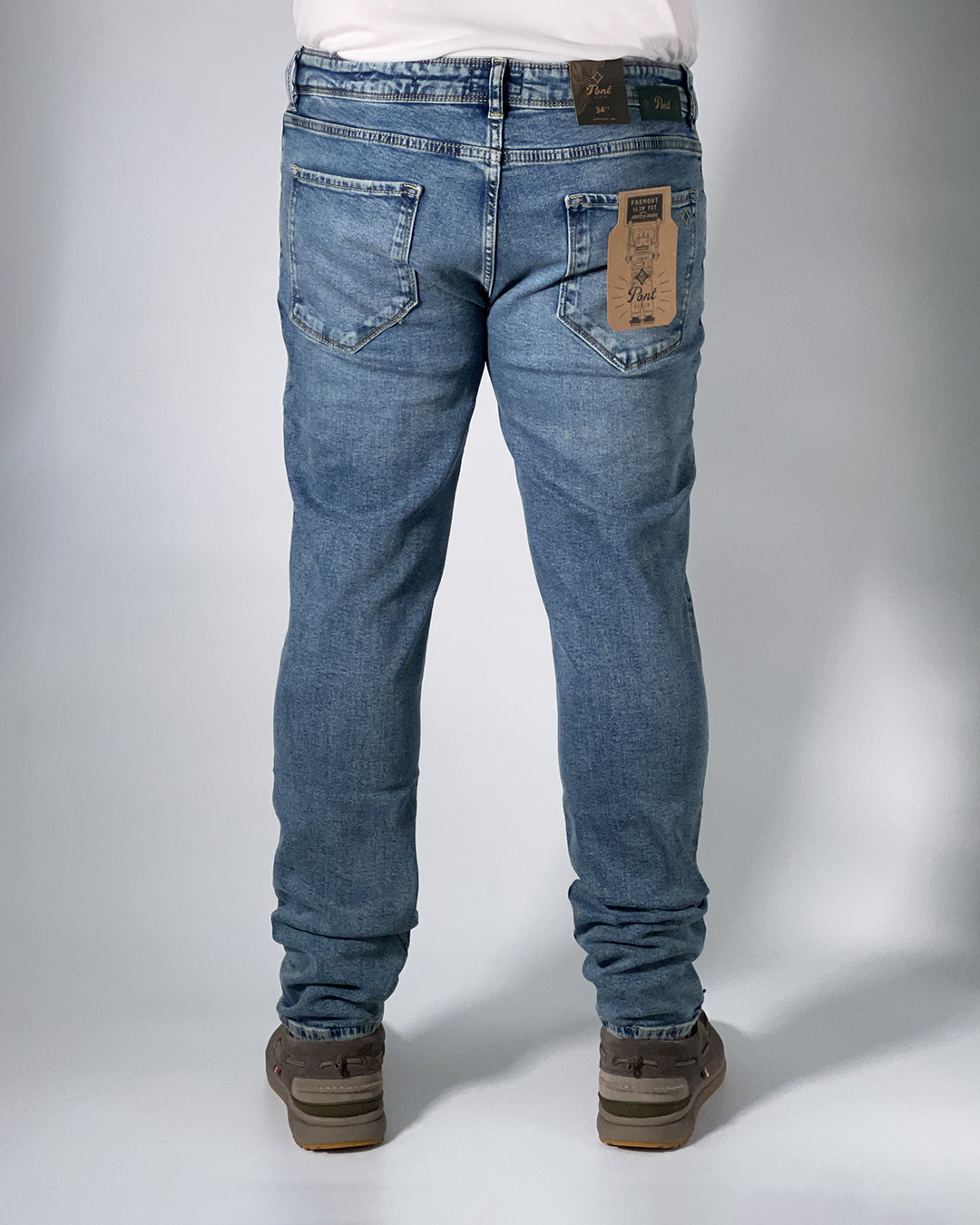 Jeans Pont uomo Fremont Slim Fit - Denim Stretch Stone Washed