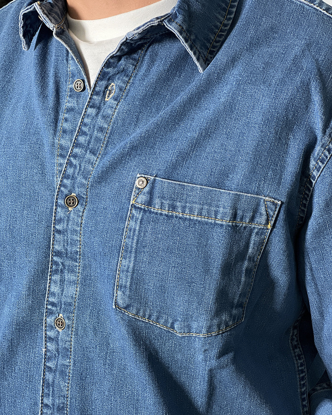 Camicia Jeans Uomo Pont in Denim – Regular Fit, Stile Casual Versatile