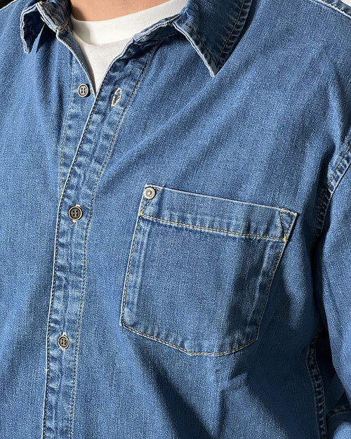 Camicia Jeans Uomo Pont in Denim – Regular Fit, Stile Casual Versatile