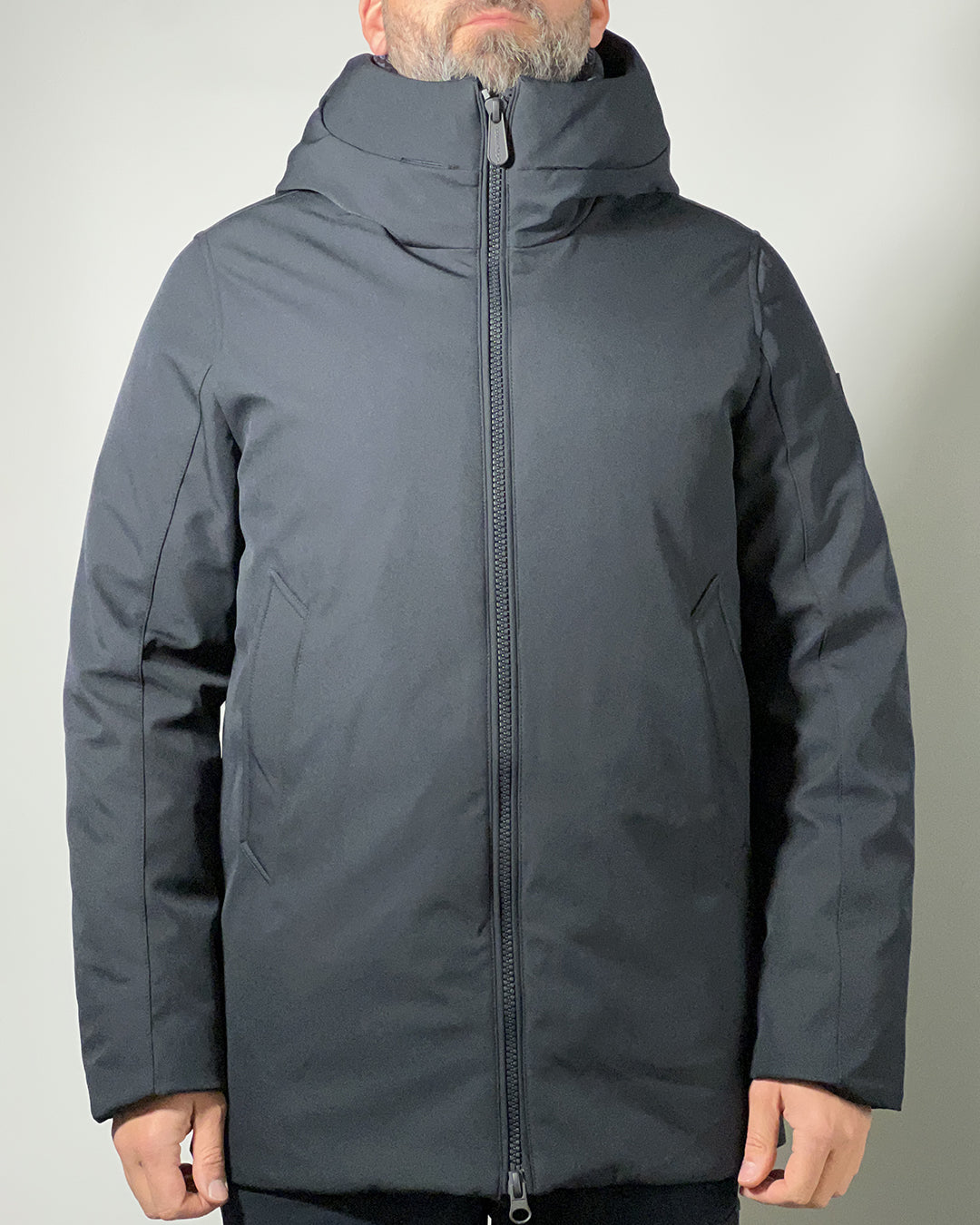 Censured Giubbotto Parka lungo da uomo con cappuccio