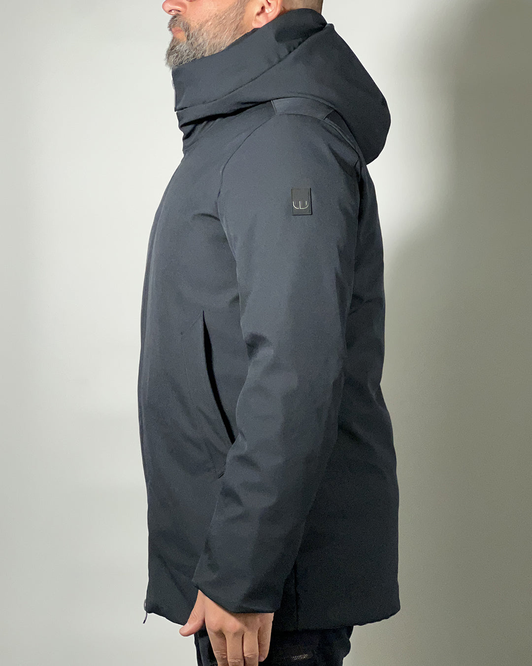 Censured Giubbotto Parka lungo da uomo con cappuccio