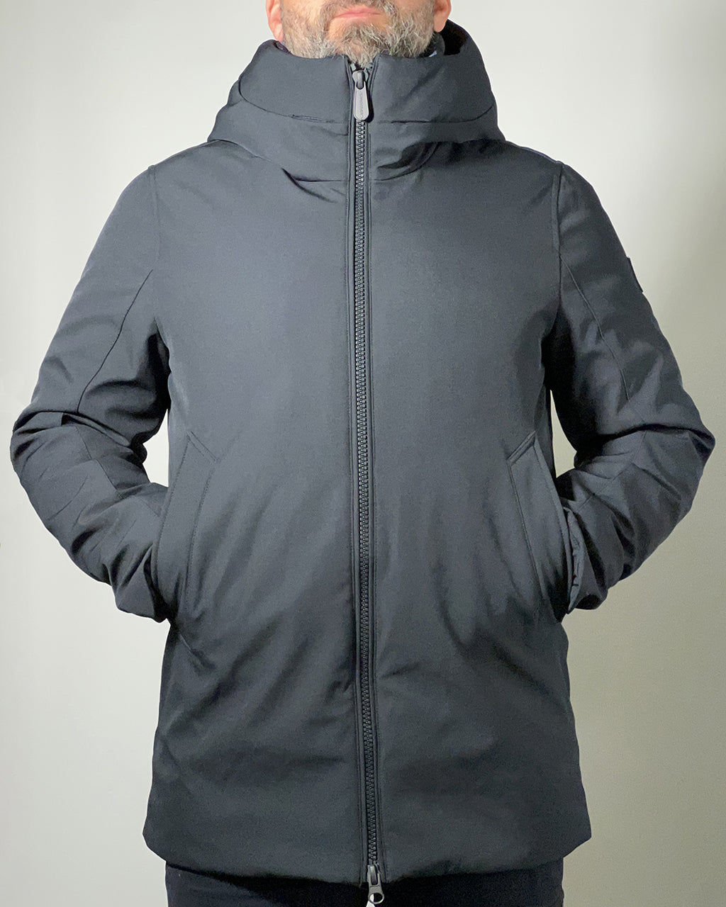 Censured Giubbotto Parka lungo da uomo con cappuccio