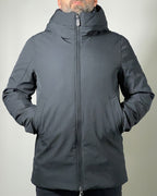 Censured Giubbotto Parka lungo da uomo con cappuccio