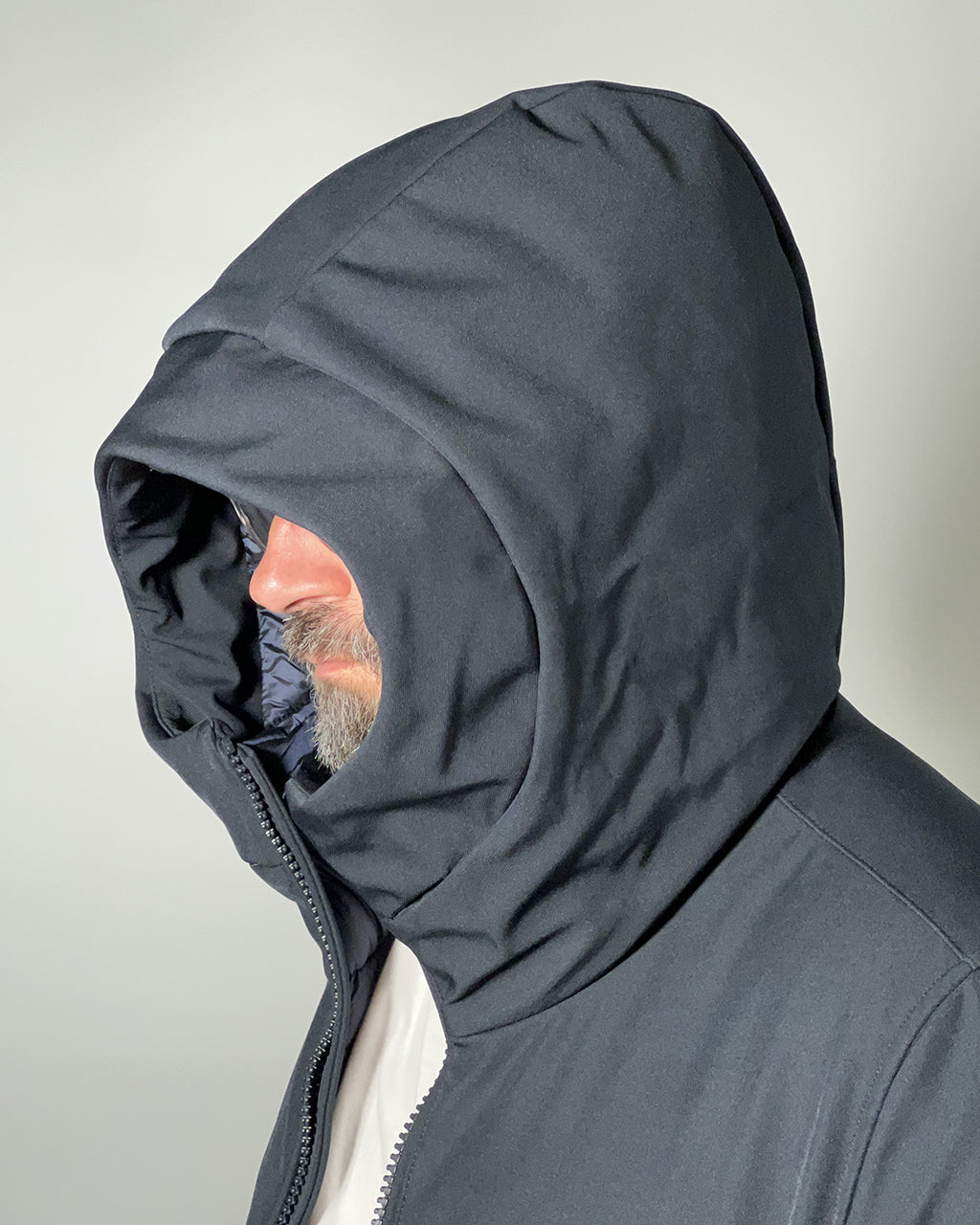 Censured Giubbotto Parka lungo da uomo con cappuccio