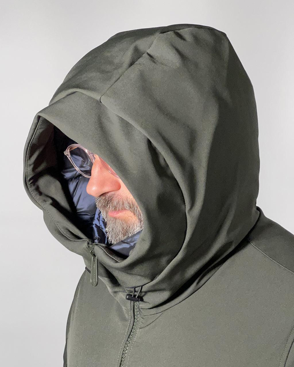 Censured Giubbotto Parka lungo da uomo con cappuccio